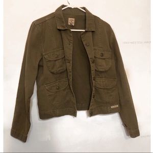 Lucky Brand Army Green Denim Jacket